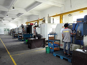 CNC production workshop